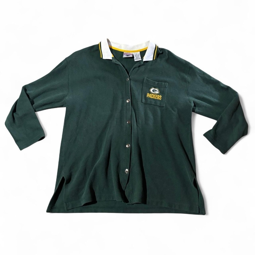 Green Bay Packers Button-Up Cardigan